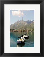 Framed Lake Como Boats I