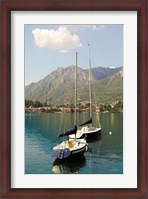 Framed Lake Como Boats I