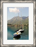 Framed Lake Como Boats I