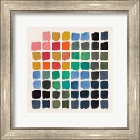 Framed Retro Color Chart