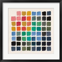 Framed Retro Color Chart