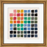 Framed Retro Color Chart