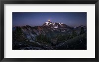 Framed Blood Moon over Mt Shuksan