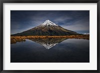 Framed Mount Taranaki - A Starry Night