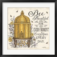 Framed Bee Thankful for Every Moment