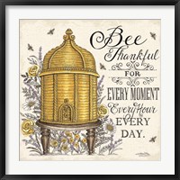 Framed Bee Thankful for Every Moment