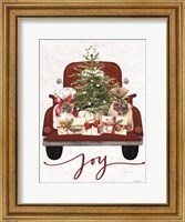 Framed Joy Christmas Truck