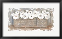 Framed Peach Box Florals