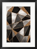 Framed Black Geo Abstracted