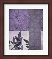 Framed Vibrant Purple Leaf 1