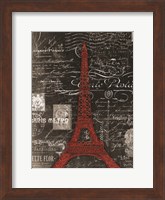 Framed Paris Red