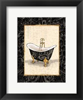 Framed Black Gold Bath