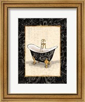 Framed Black Gold Bath