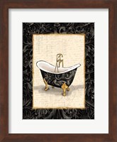 Framed Black Gold Bath