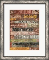 Framed Serenity Prayer