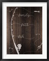Framed Family Faith Fish