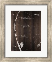 Framed Family Faith Fish