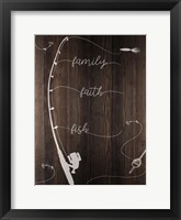 Framed Family Faith Fish