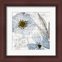 Framed Soft Floral Blue 2