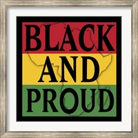 Framed Black And Proud 1