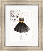 Framed Little Black Gold Dress