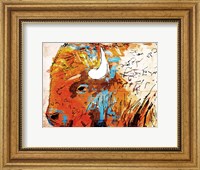 Framed Rich Bison