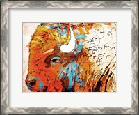 Framed Rich Bison