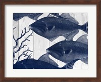 Framed Blue Fish