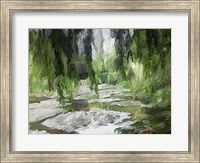Framed Monets Tranquil Gardens