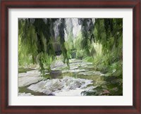 Framed Monets Tranquil Gardens