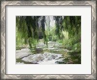 Framed Monets Tranquil Gardens