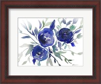 Framed Blue Roses