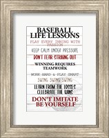 Framed Baseball Life