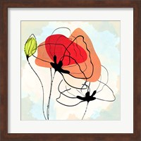 Framed Poppy Square 3