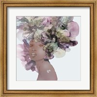 Framed Flower Girl With Heart 1