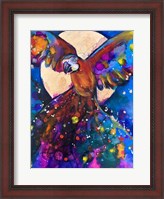 Framed Vibrant Parrot