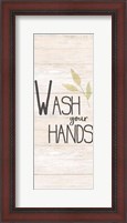 Framed Wash Your Hands Panel