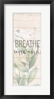 Framed Breathe Unwind Panel