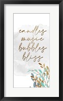 Candles and Music 6 Framed Print