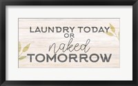 Framed Laundry or Naked