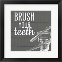 Framed Brush Your Teeth