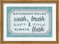 Framed Wash Brush Flush