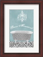 Framed Teal Bath Belle 1