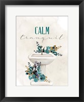 Calm Tranquil Sink Framed Print
