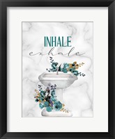 Inhale Exhale Sink Framed Print