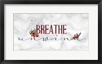 Breathe Unwind Panel Framed Print