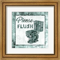 Framed Please Flush