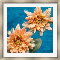 Framed Orange Chrysanthemums