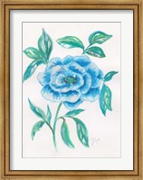 Framed Floral Blue 1