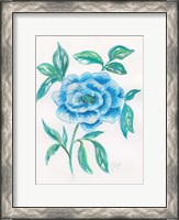 Framed Floral Blue 1